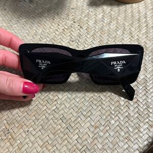 Prada PR 08YS in black w/ dark grey lenses
